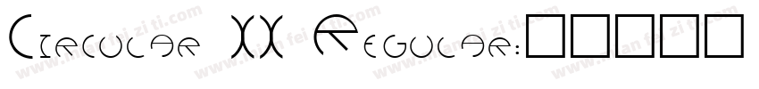 Circular XX Regular字体转换
